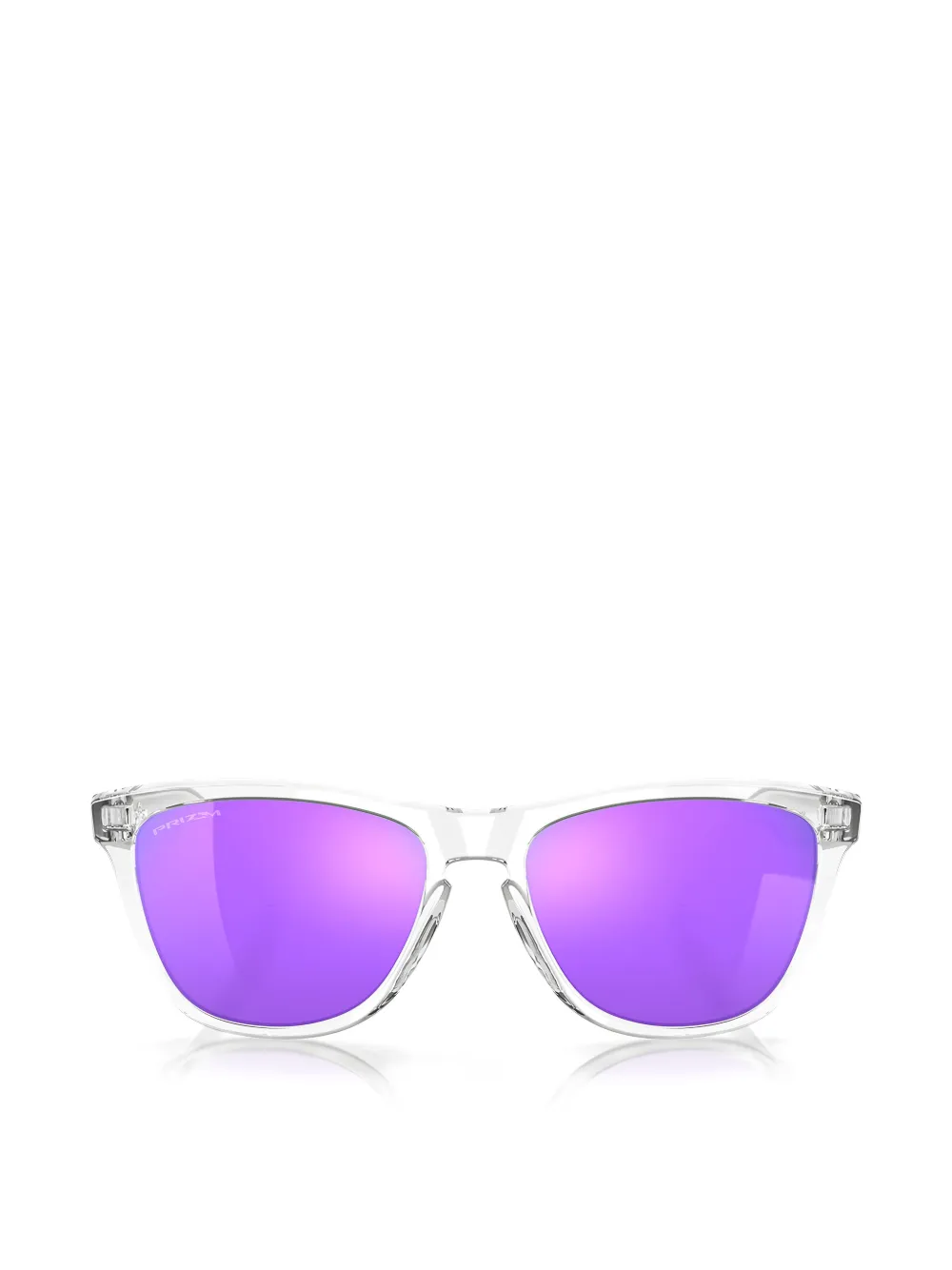 Oakley Zonnebril met vierkant montuur Wit