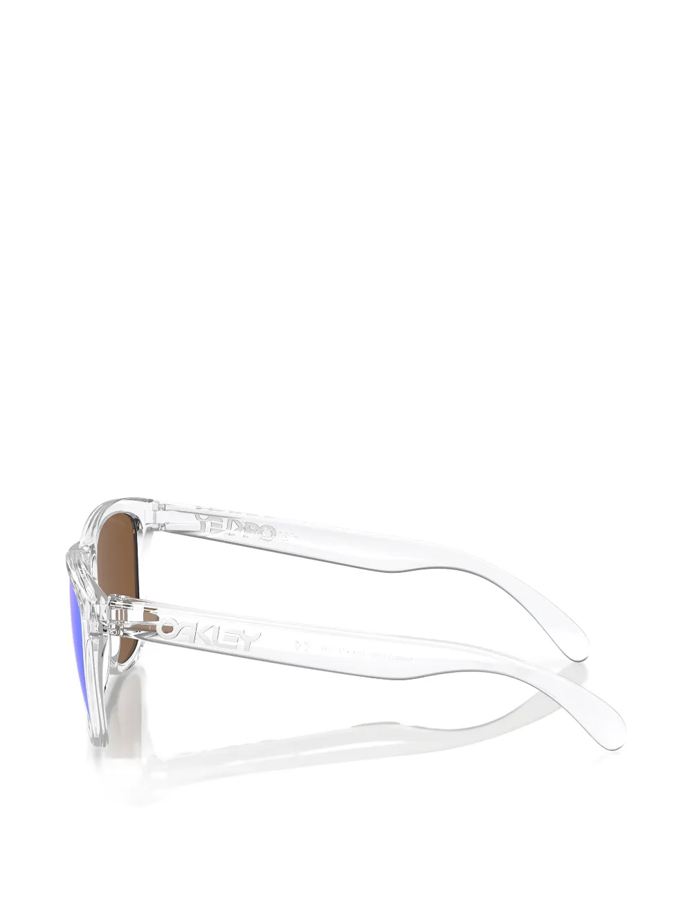 Oakley Zonnebril met vierkant montuur Wit