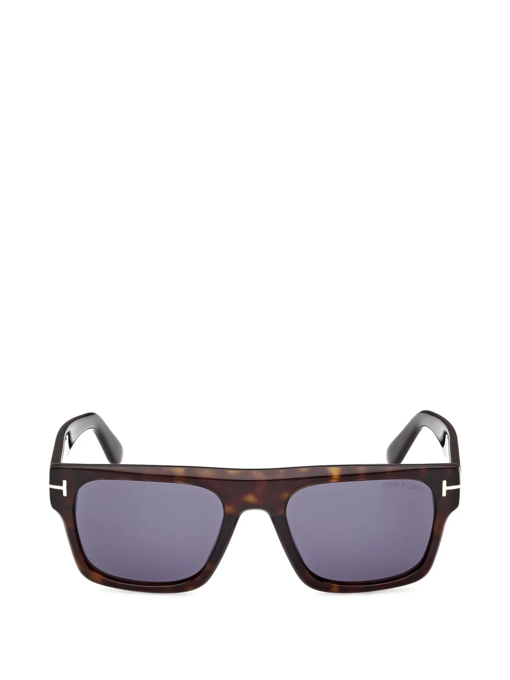 TOM FORD Eyewear lunettes de soleil carrées effet écaille Cyrus - Marron TOM FORD Eyewear lunettes de soleil carrées effet écaille Cyrus - Marron