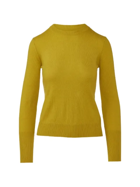 Kinross Cashmere crew-neck ribbed-trim sweater