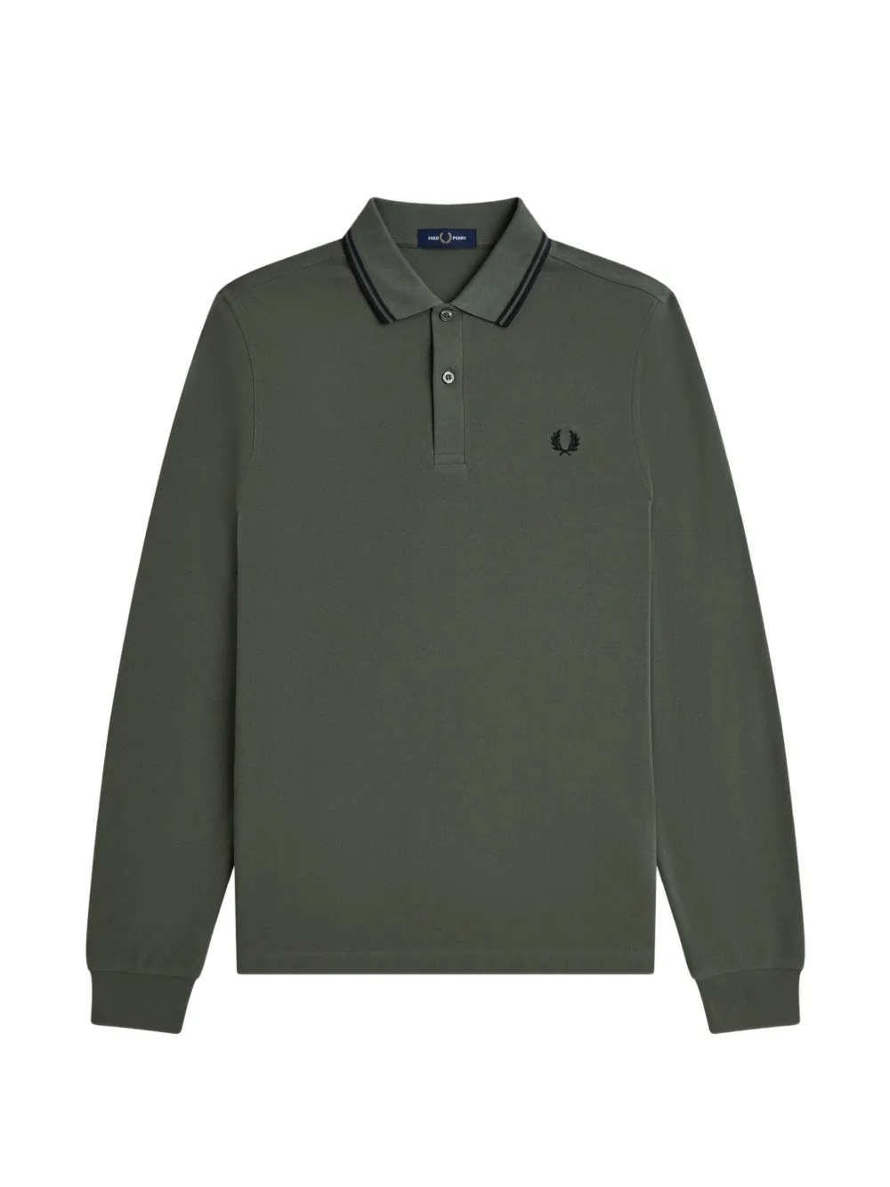 Fred Perry Long-sleeve Polo Shirt In Green