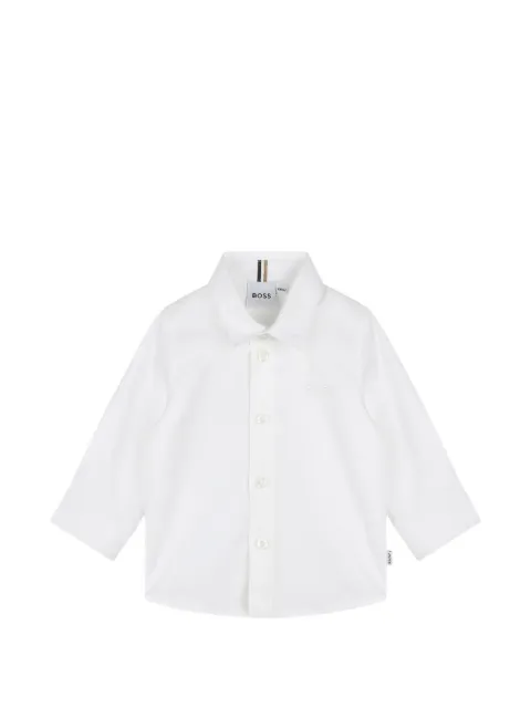BOSS Kidswear logo-embroidered shirt