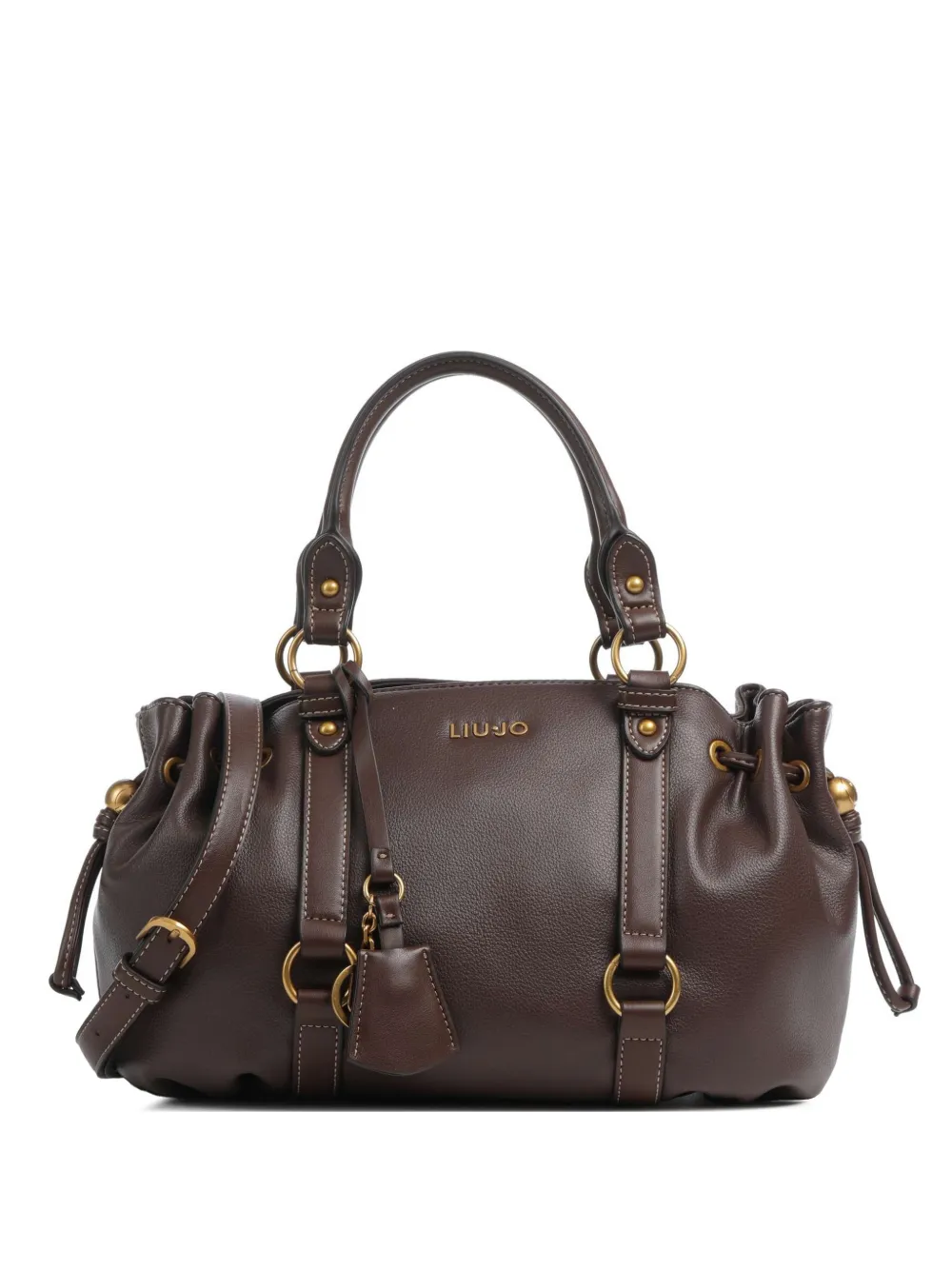 LIU JO logo-plaque drawstring tote bag