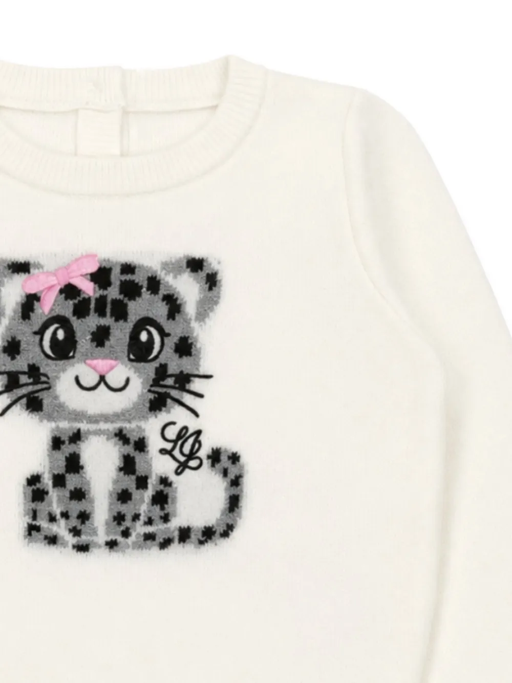 Liu Jo Kids Trui met luipaard-intarsia Wit