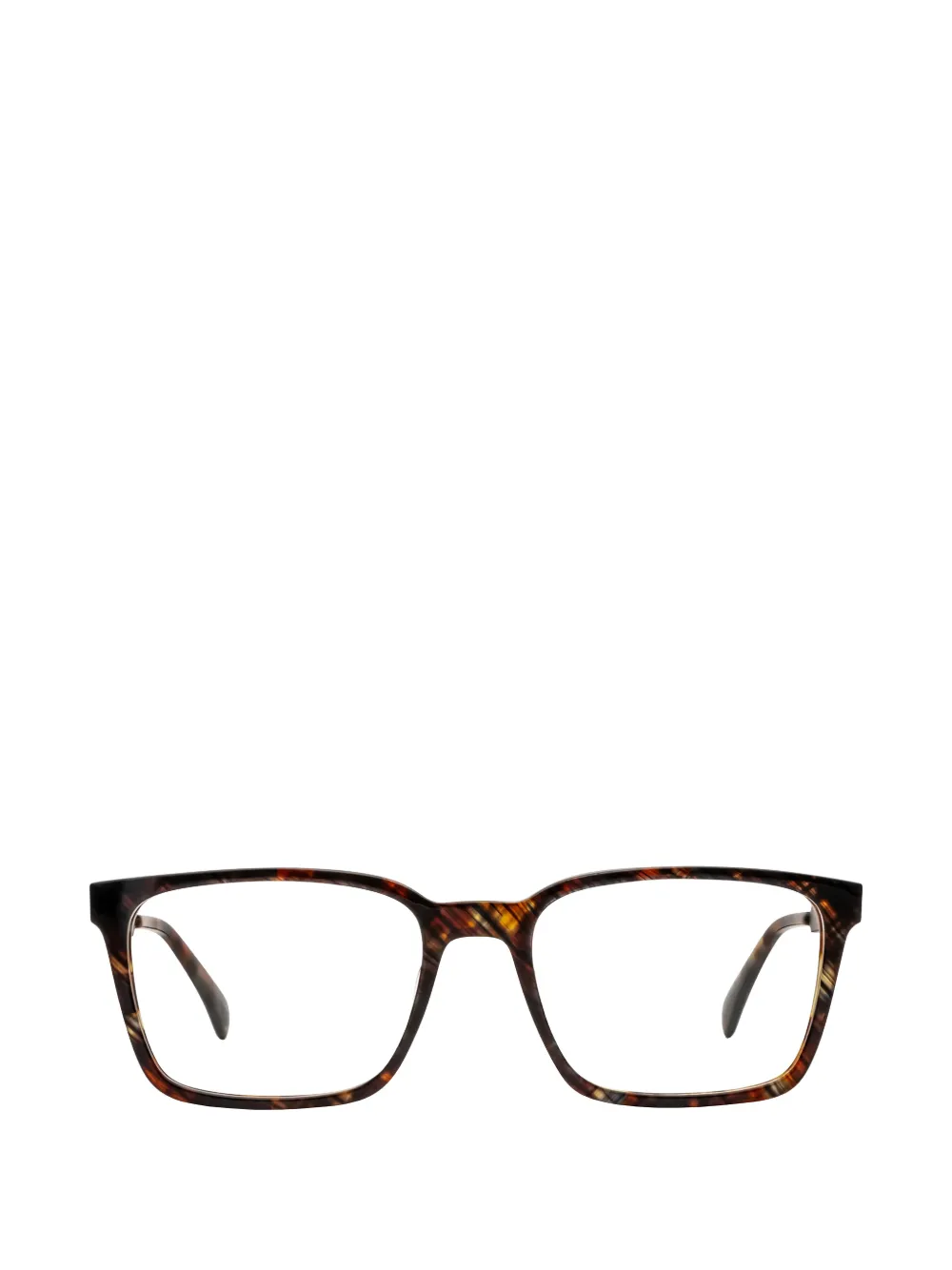 John Varvatos tortoiseshell-effect square-frame glasses