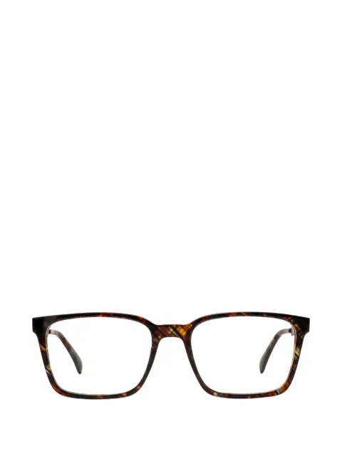 John Varvatos tortoiseshell-effect square-frame glasses