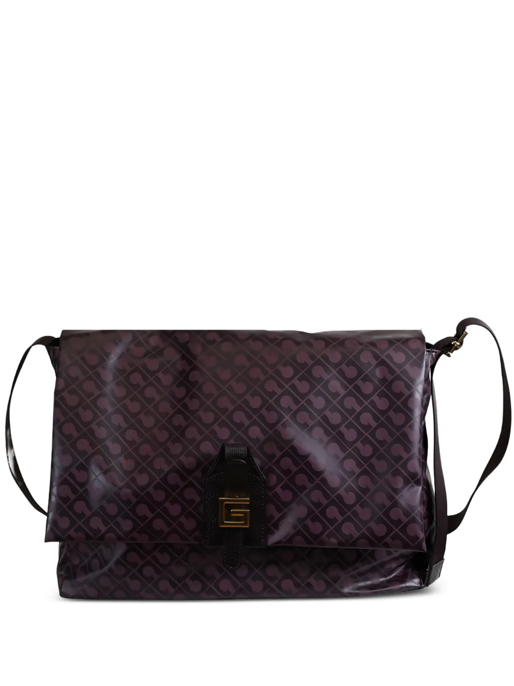 Gherardini monogram-print logo-plaque shoulder bag