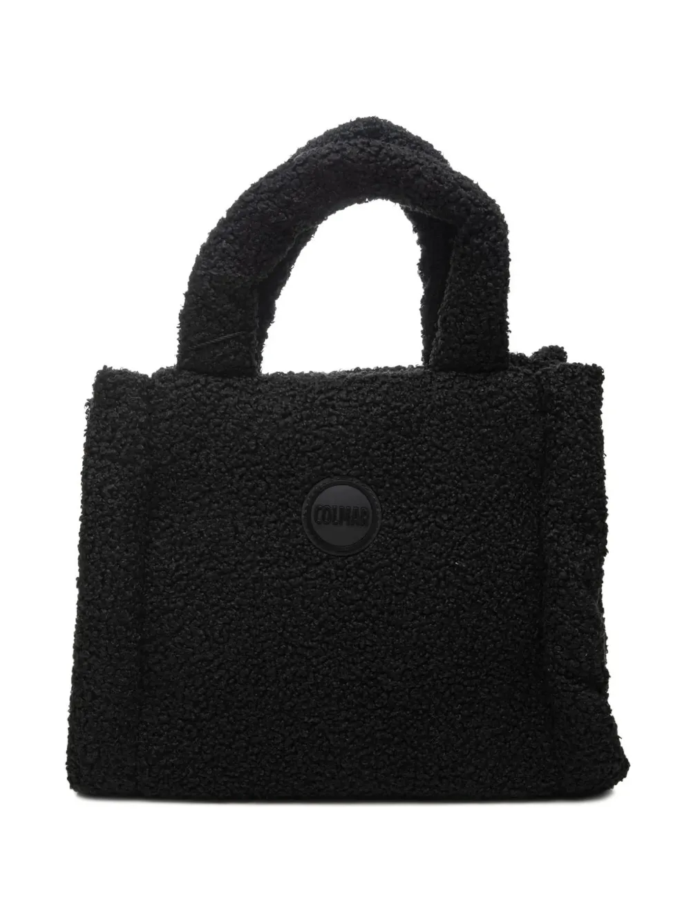 Colmar sac cabas en fourrure artificielle à patch logo - Noir