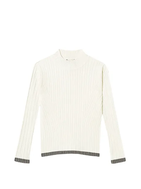 TWINSET Kids ribbed-knit mock-neck sweater