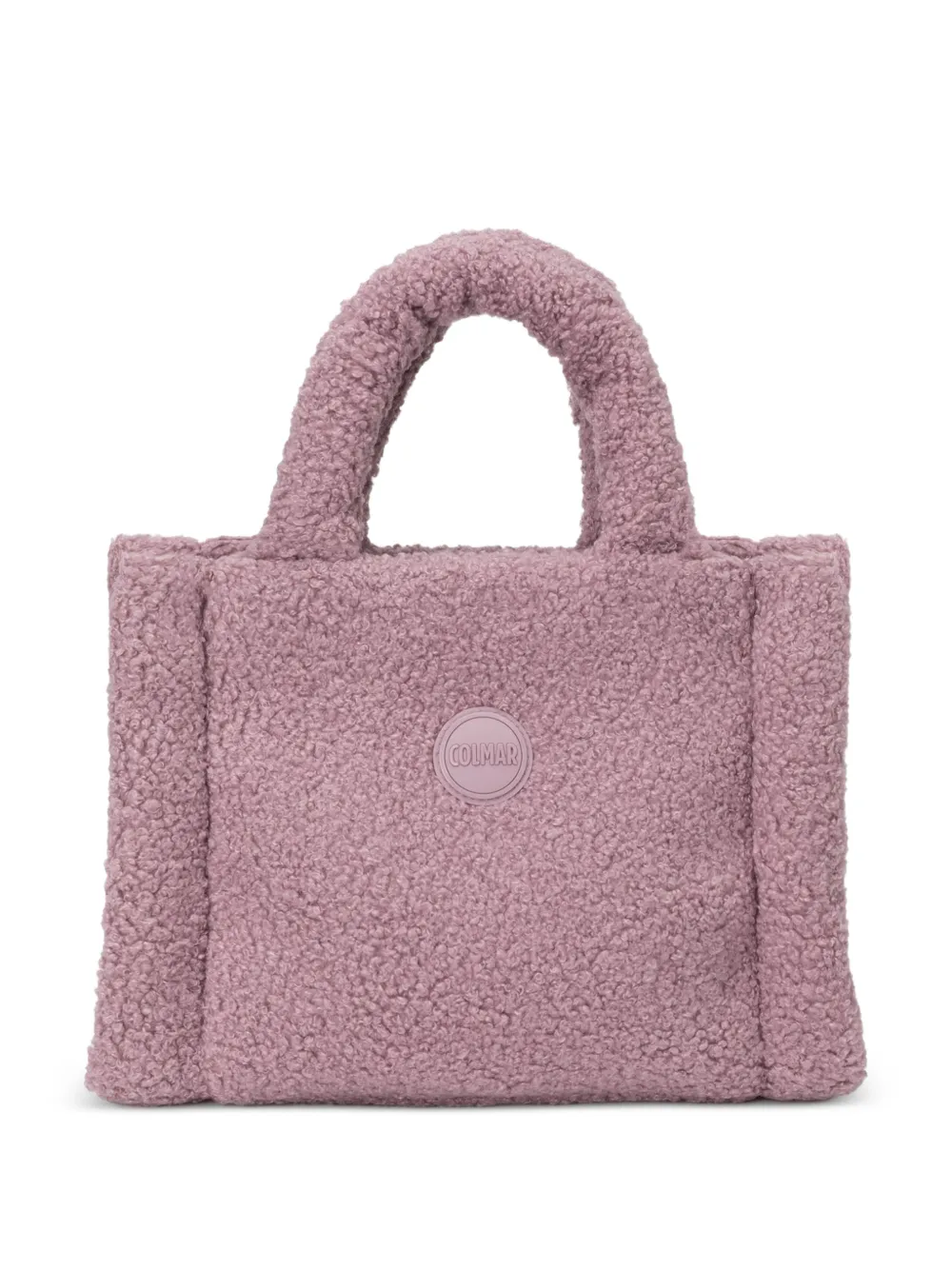 Colmar cabas en tissu effet teddy à patch logo - Rose