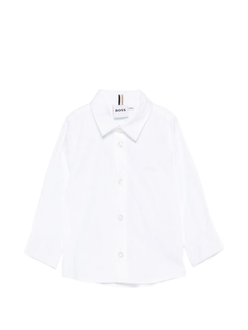 BOSS Kidswear regular-fit shirt in oxford cotton - White