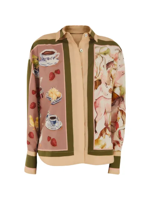FARM Rio graphic-print button-up shirt