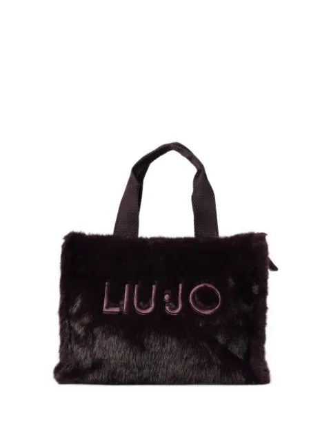 Liu Jo Kids logo-embroidered tote bag
