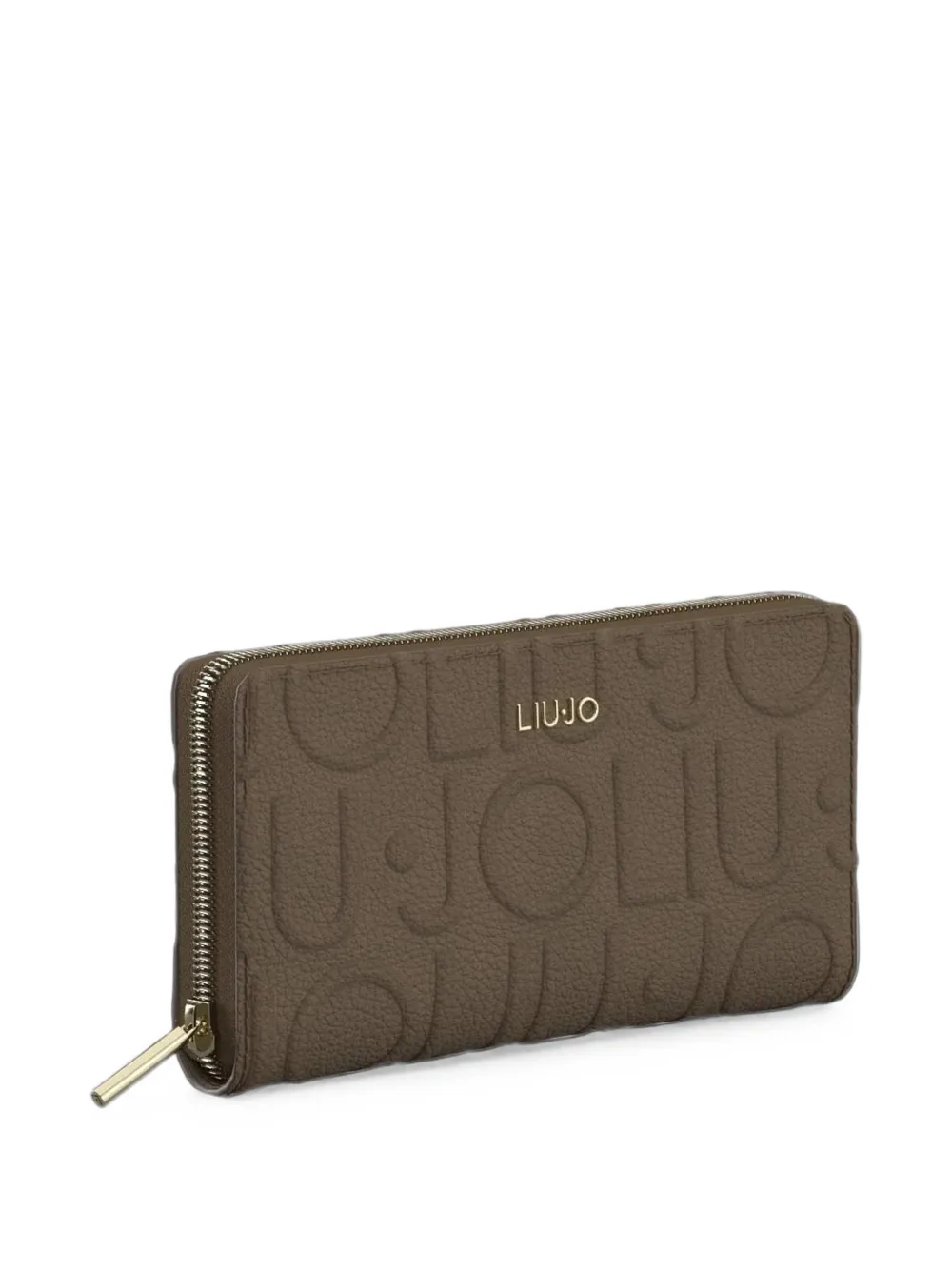 LIU JO Portemonnee met logo-reliëf Bruin