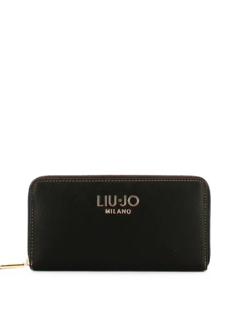 LIU JO logo-plaque zip-around wallet