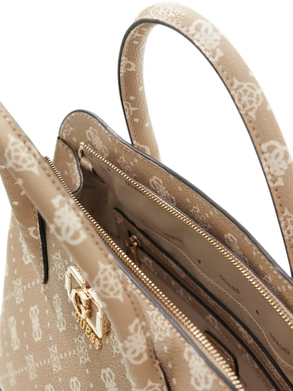 GUESS USA Emelie shopper met logoprint Beige