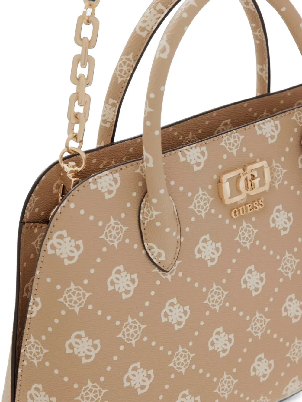 GUESS USA Emelie shopper met logoprint Beige