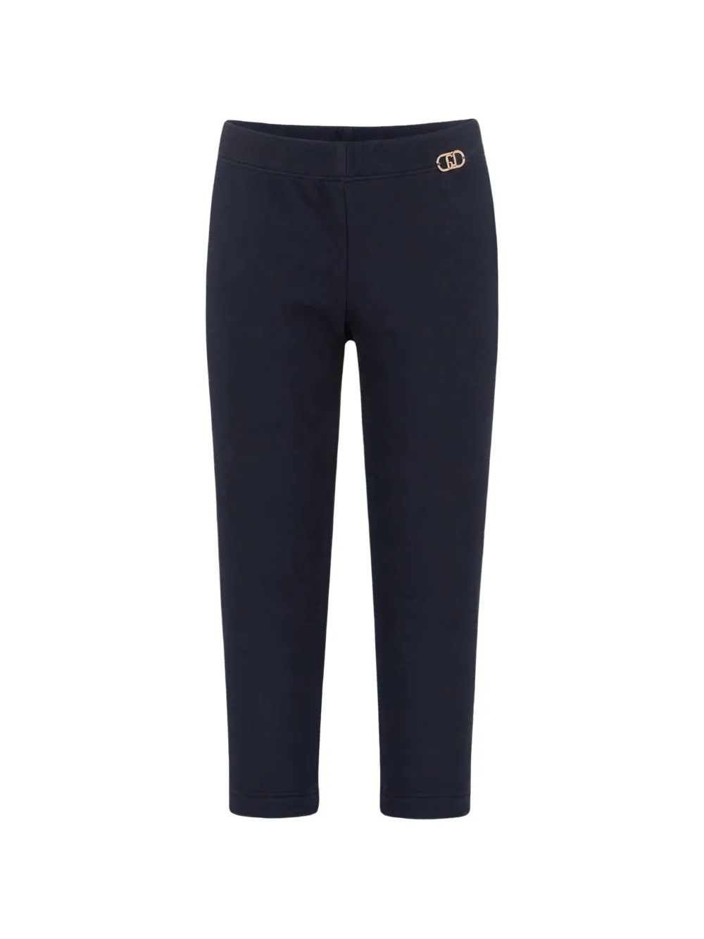 Liu Jo Kids Legging met logoplakkaat Blauw