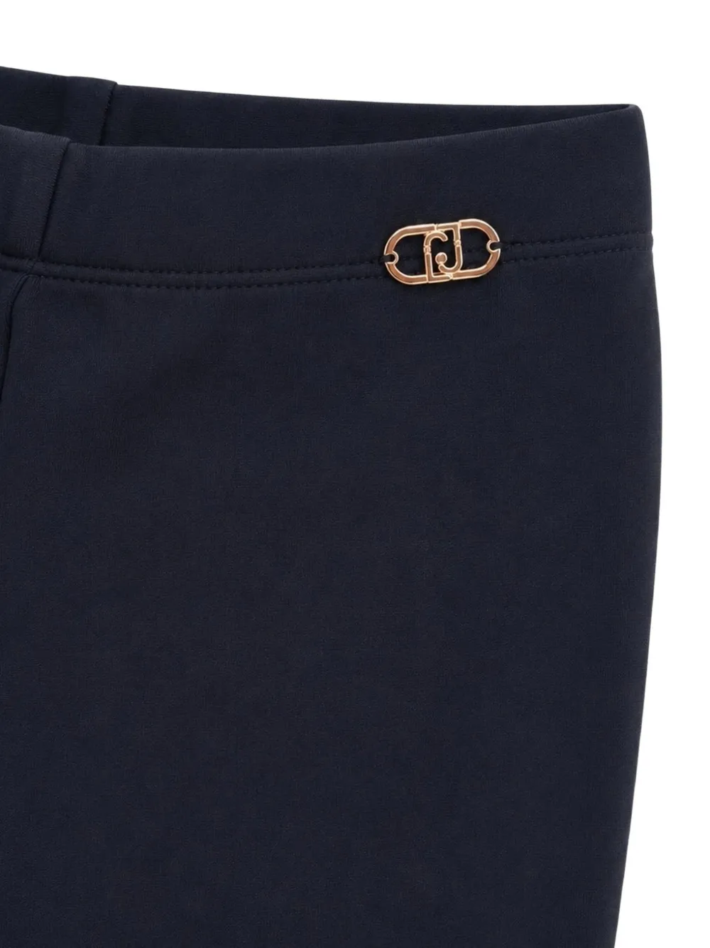 Liu Jo Kids Legging met logoplakkaat Blauw