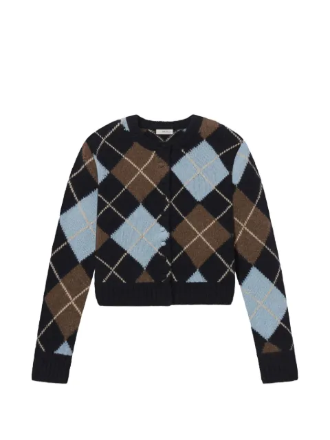 A.L.C. Skyler argyle-knit cardigan