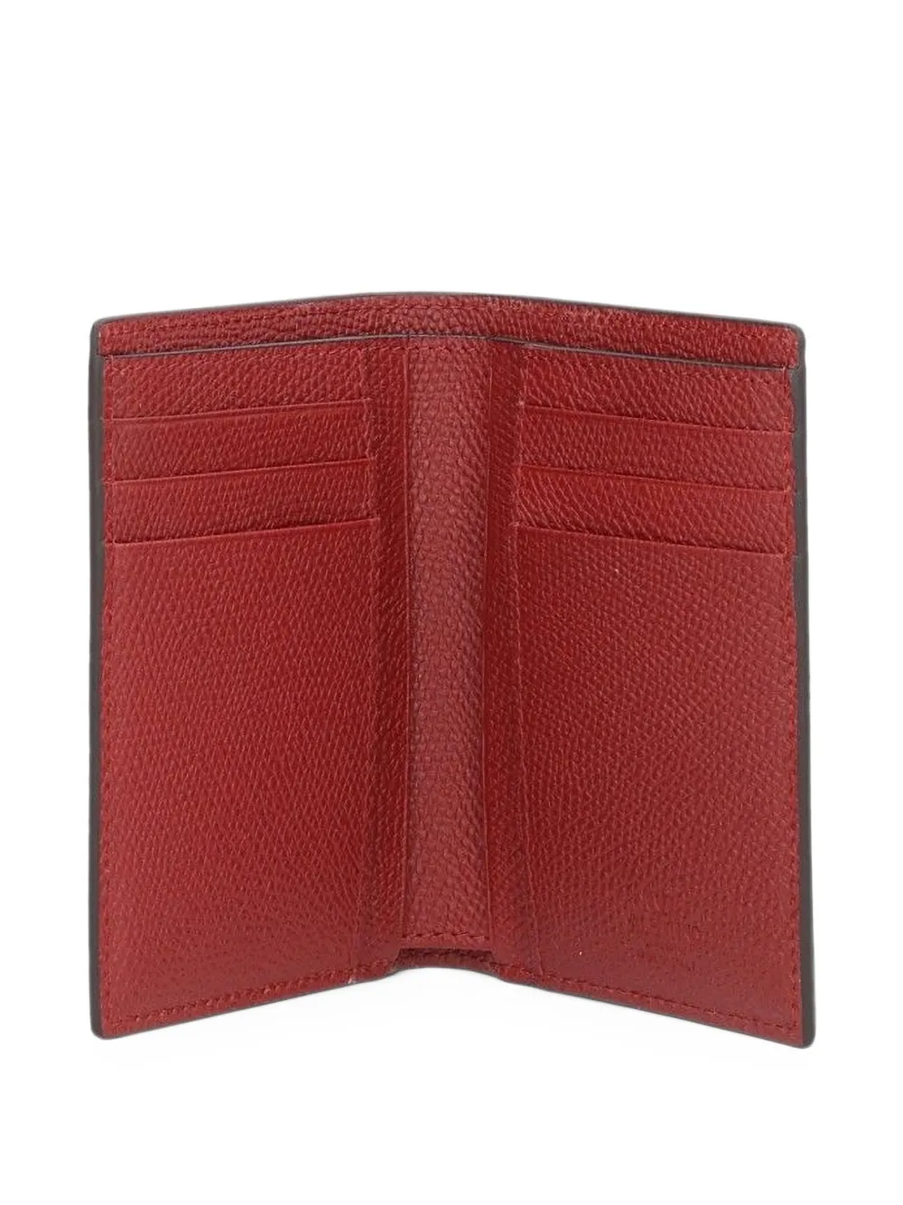 Valentino Garavani VLogo Signature leather card holder Rood