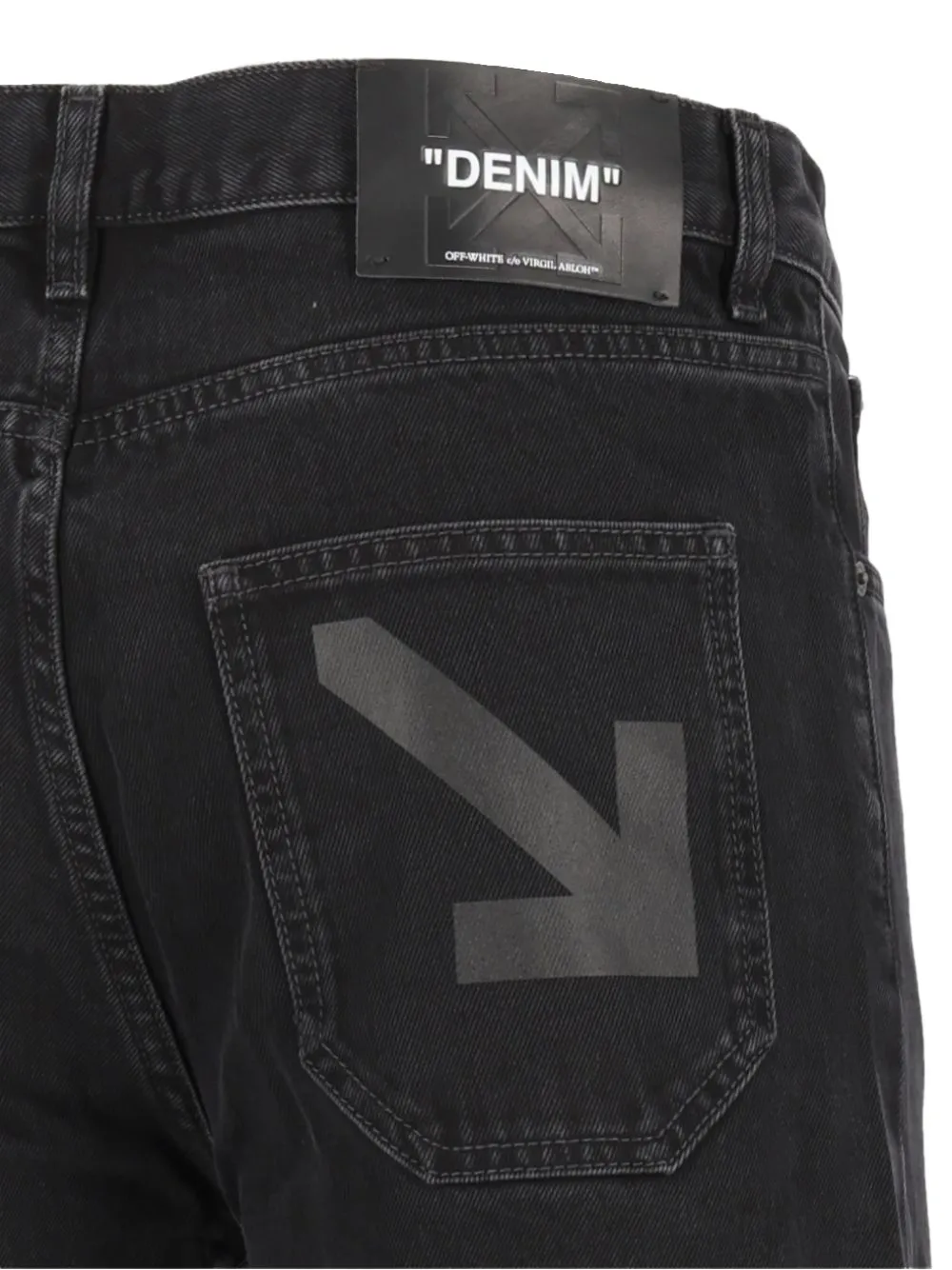 Off-White Jeans met Arrows-print Zwart