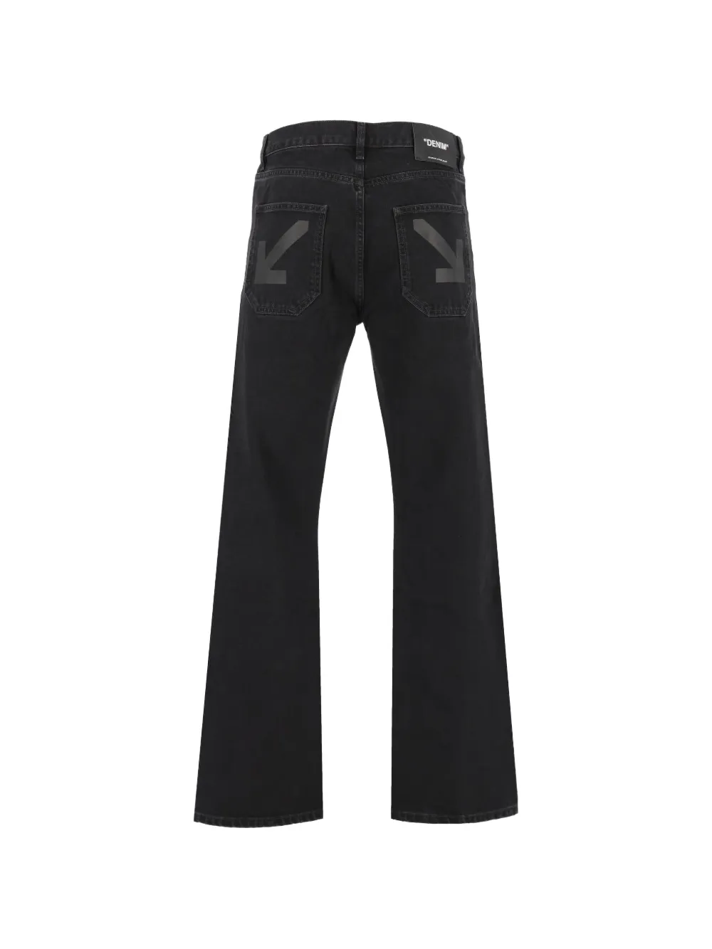 Off-White Jeans met Arrows-print Zwart