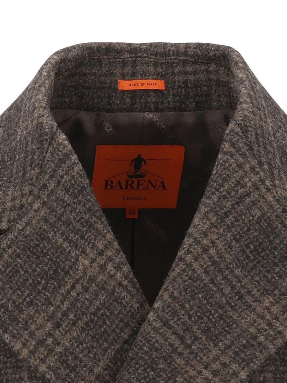 Barena Jas met dubbele rij knopen Bruin