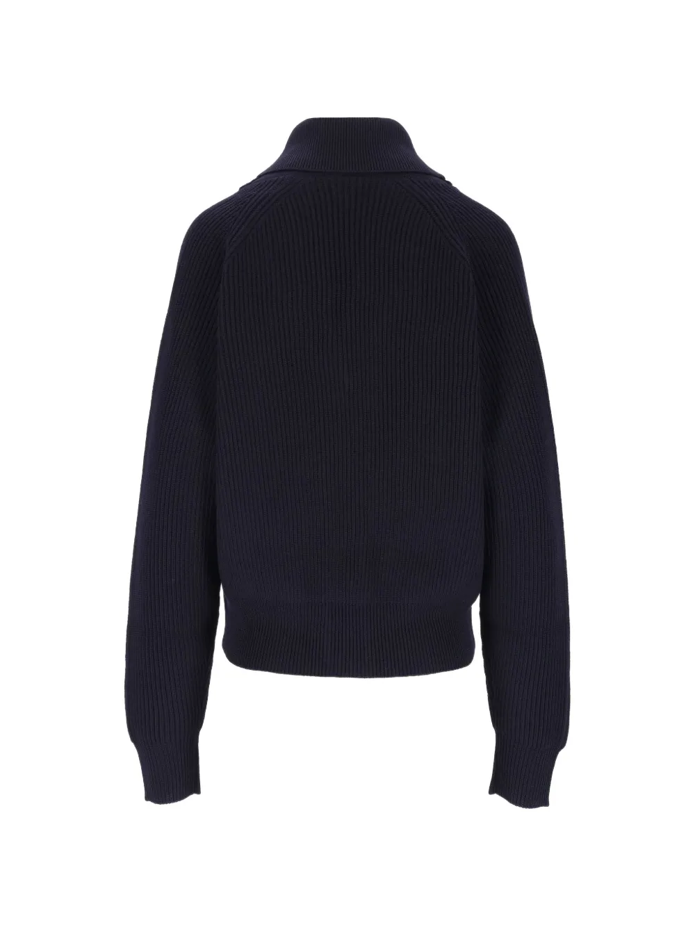 Barena Vanni Ribera geribbeld vest met sjaalkraag Blauw