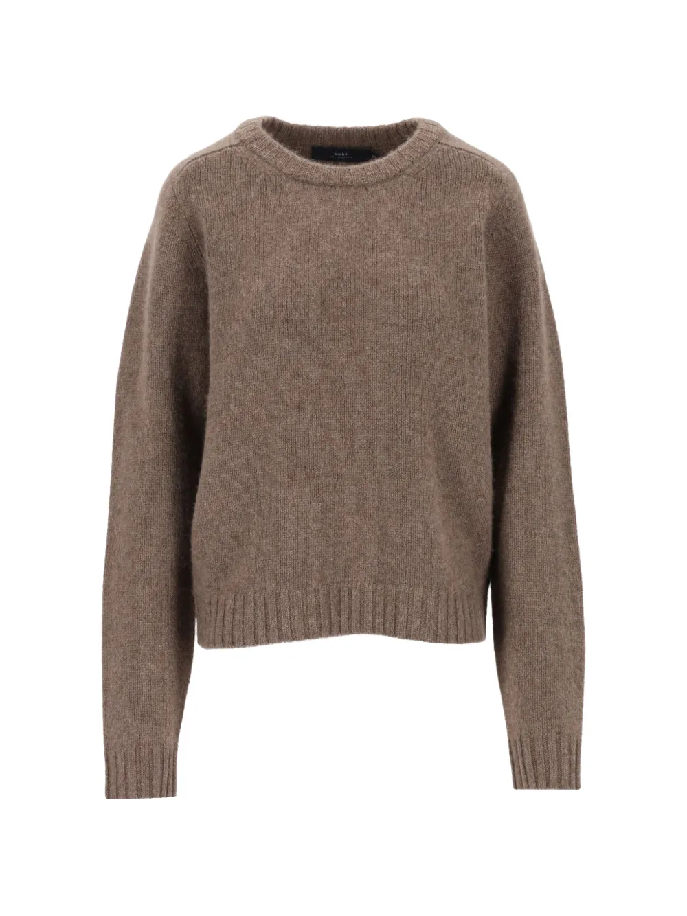 arch4 Limerick crew-neck chunky sweater - Marrone