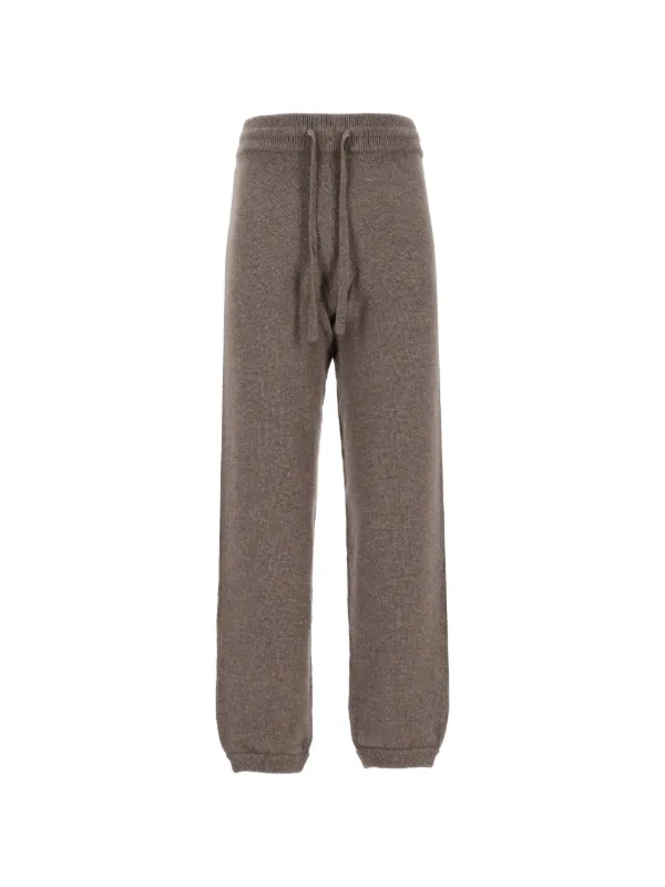 Arch4 Drawstring-waist Cashmere Track Pants in Brown