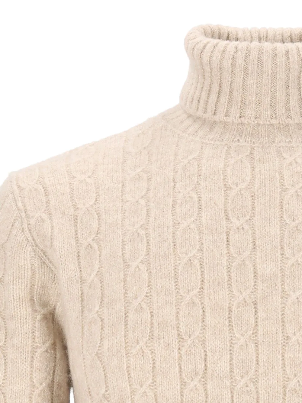 Eleventy Kabelgebreide coltrui Beige