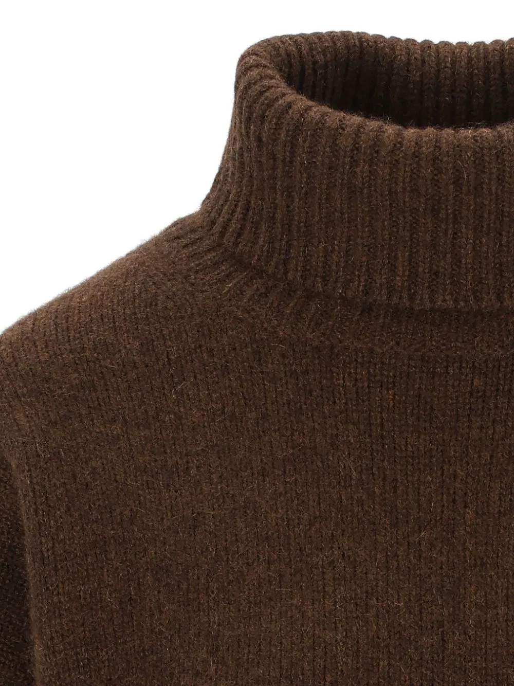arch4 World's End Chunky Cashmere Sweater in Brown, view 3