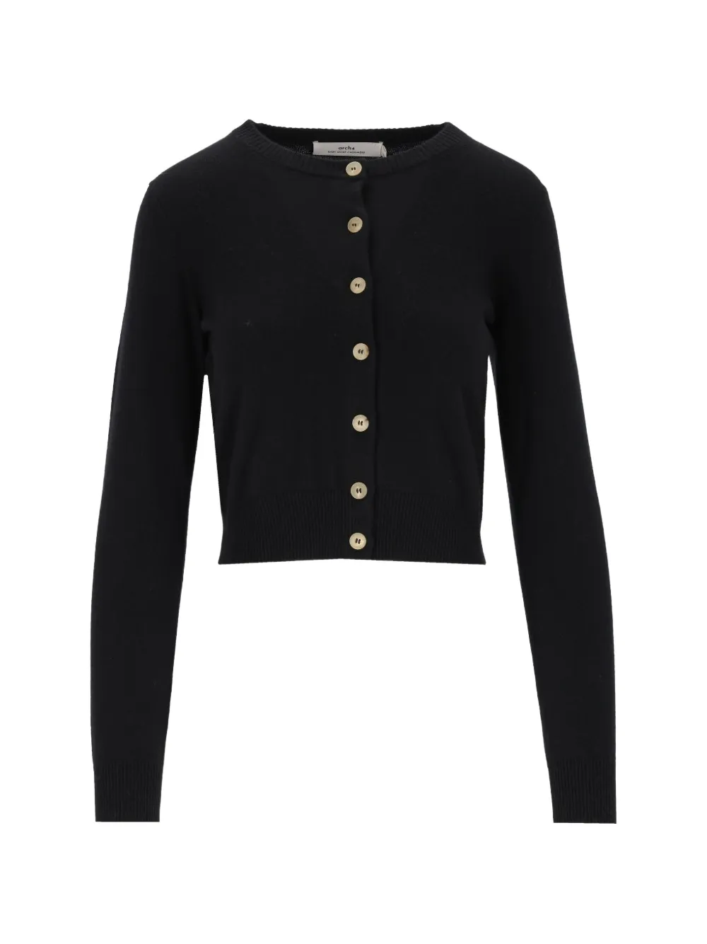arch4 Celestina crew-neck cardigan - Black