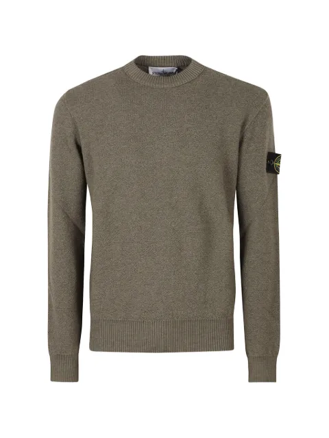 Stone Island pull à patch logo