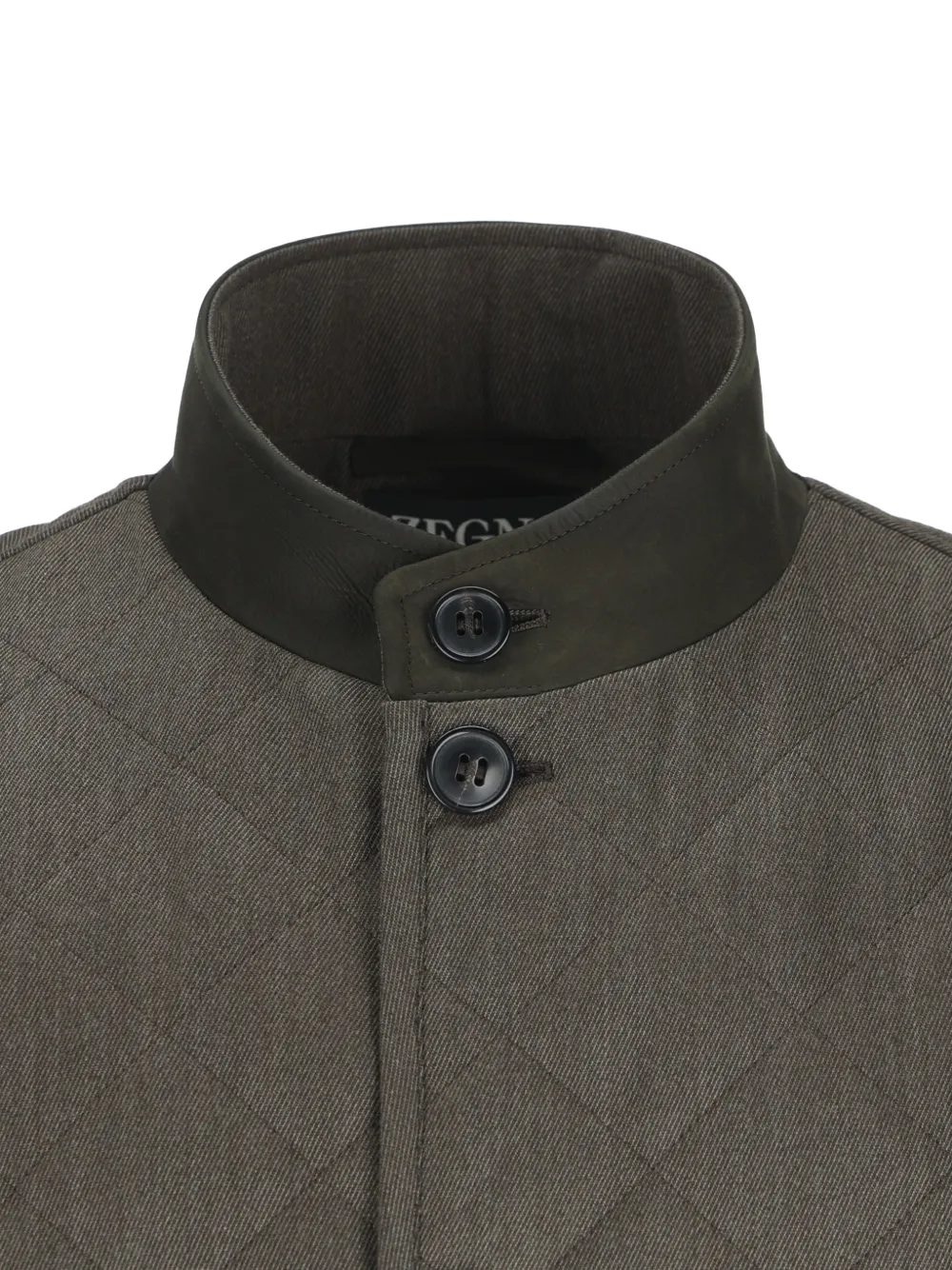Zegna Bodywarmer met hoge hals Grijs