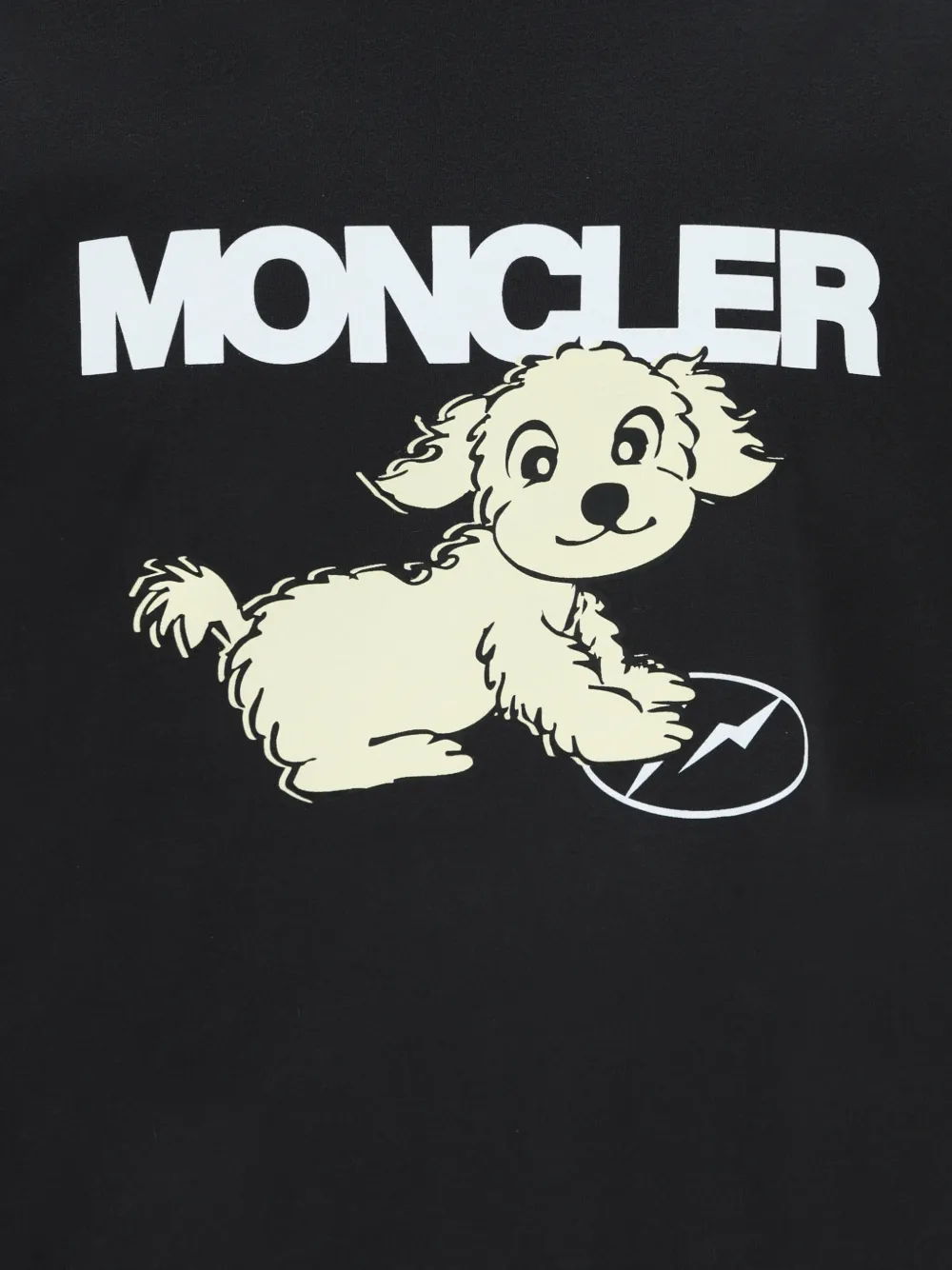 Moncler x Fragment cotton T-shirt Zwart