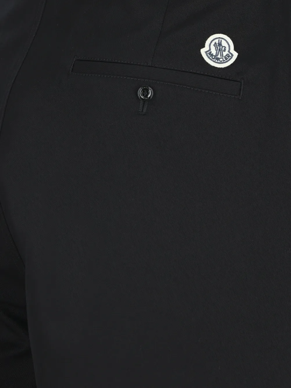 Moncler x Fragment cotton trousers Zwart