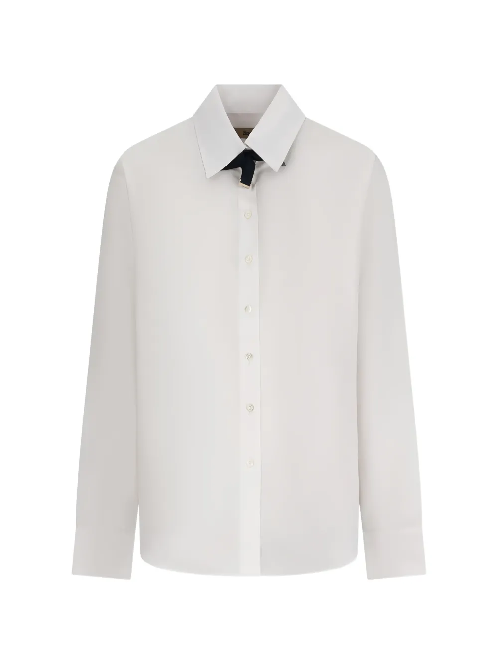 Herno bow-detail poplin shirt