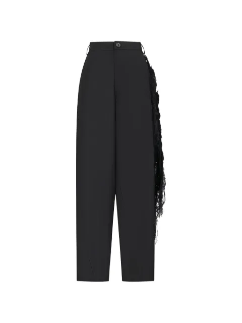 DARKPARK pants Phebe anchos con cadena de lana entretejida a mano