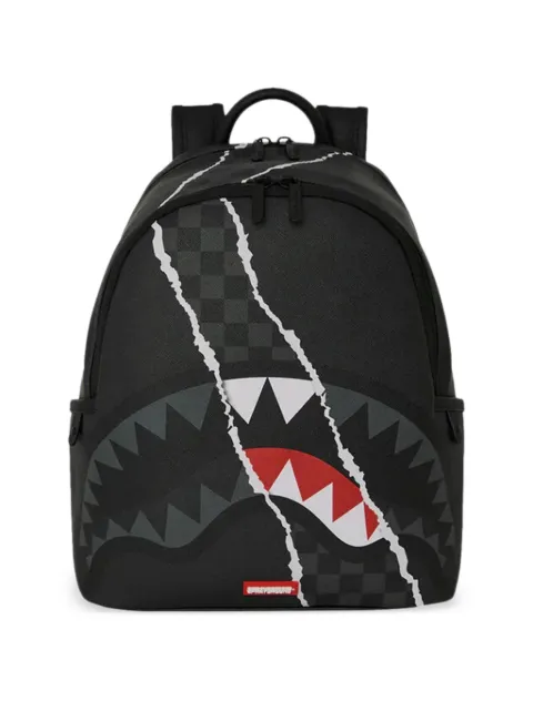 Sprayground mochila Shark Slash Savage con motivo de cuadros