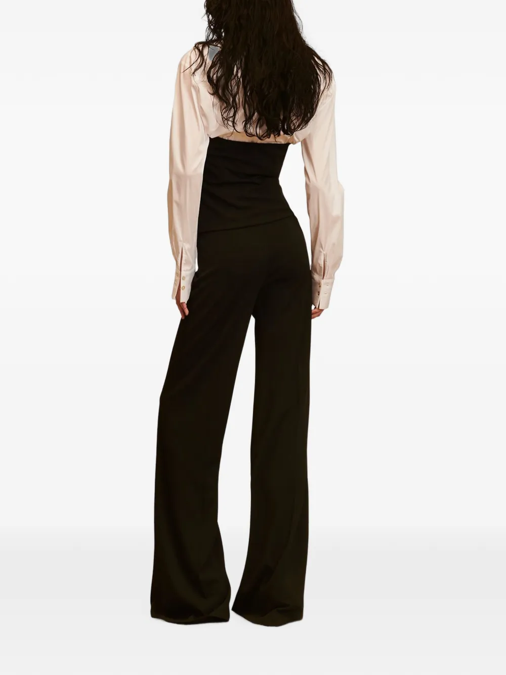 Aniye By Dina broek met hoge taille Zwart