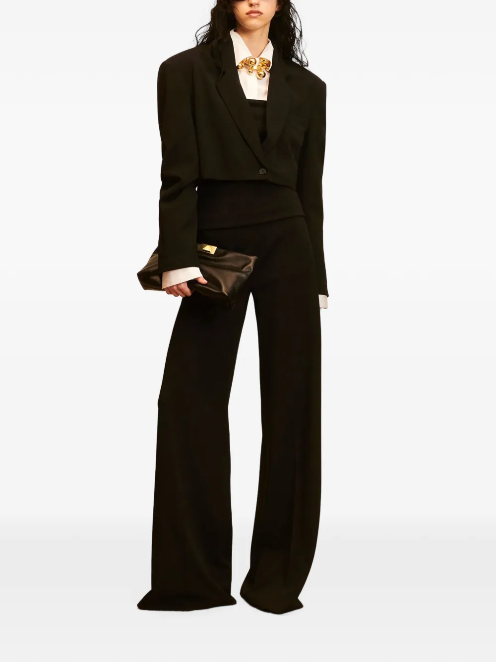 Aniye By Dina broek met hoge taille Zwart