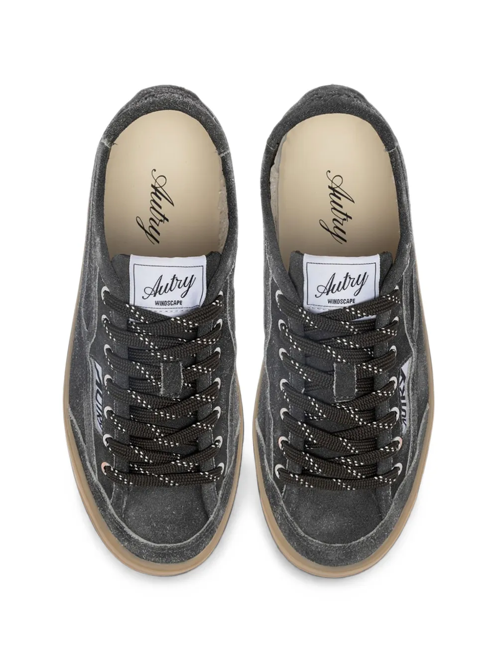 Autry Windscape low-top suede sneakers Zwart