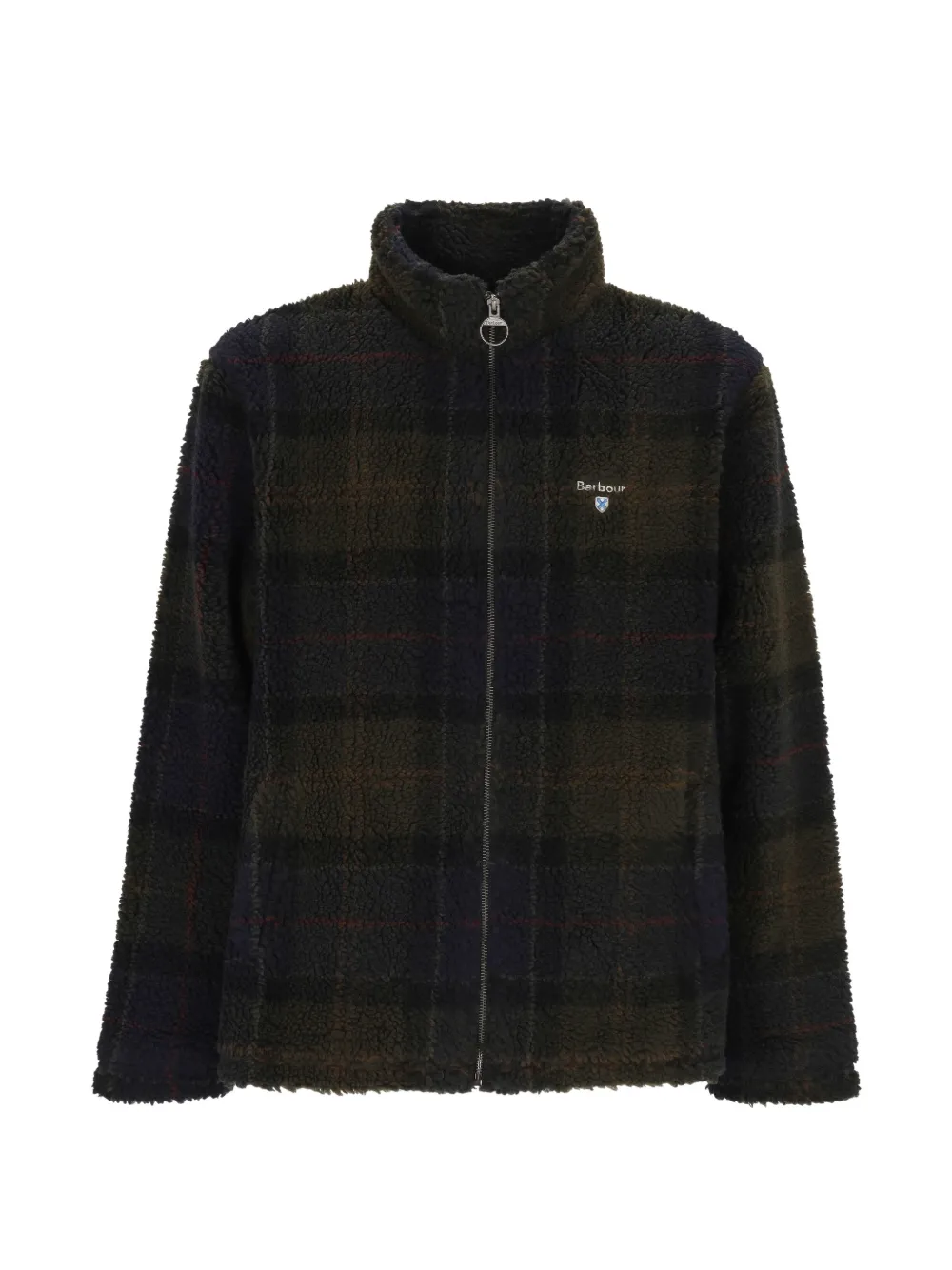 Barbour tartan-fleece jacket