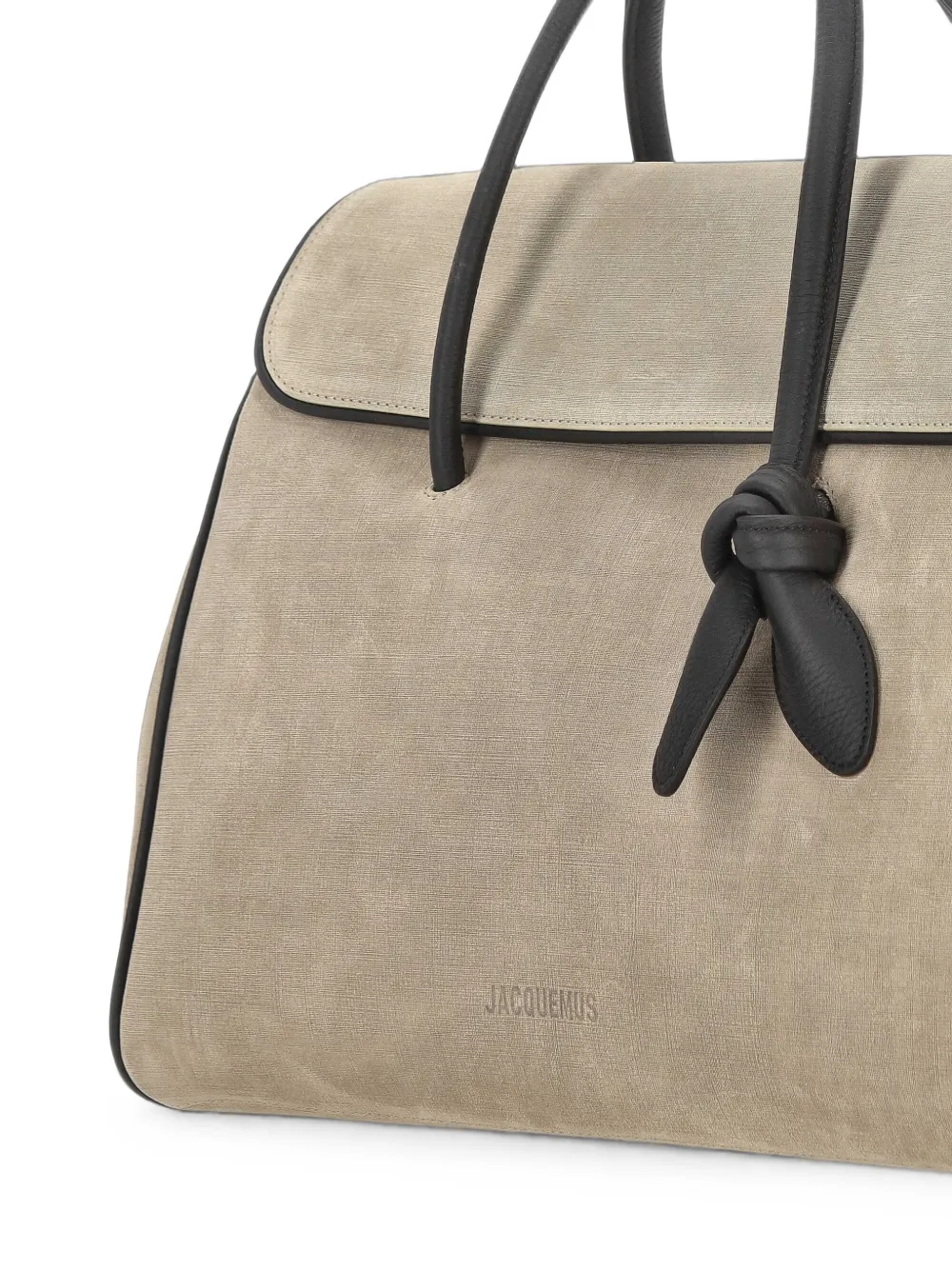 Jacquemus The Turismo Made in Italy zachte shopper. Beige