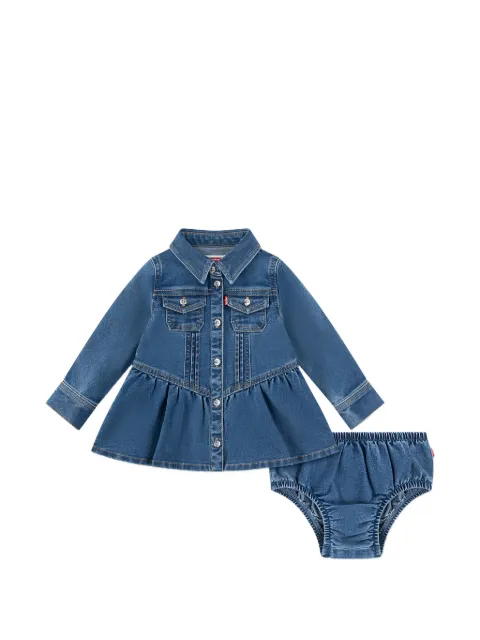 Levi's Kids ruffled-skirt denim dress set