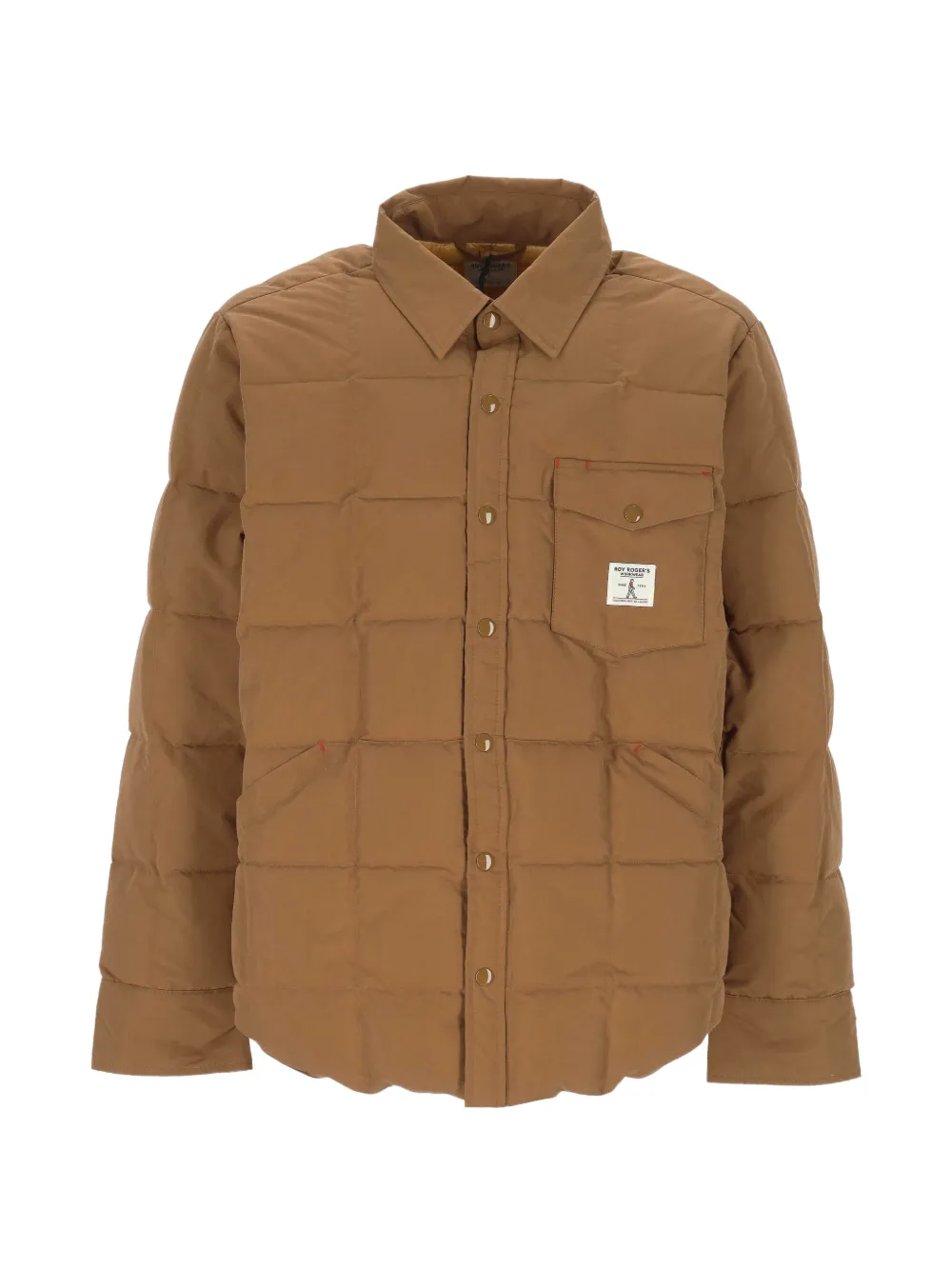 Roy Rogers Quilted Down Jacket In Brown