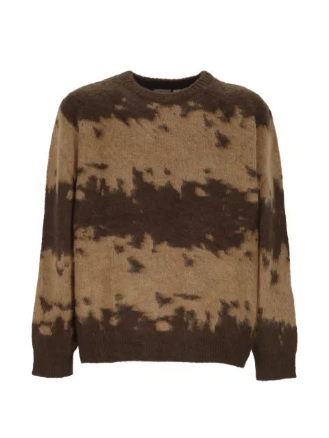 Gramicci splatter-print crew-neck sweater