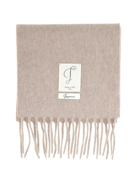 Jacquemus fringed-edge logo-patch scarf